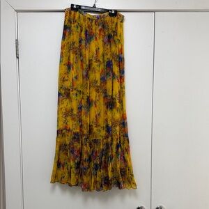 Payal Jain Meredith maxi skirt - size small -  Art Print Ruffle Hem
